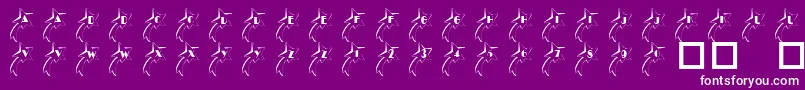 101ShootingStarz Font – White Fonts on Purple Background