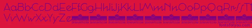 CocosignumCorsivoItalicoLightTrial Font – Purple Fonts on Red Background
