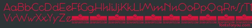 CocosignumCorsivoItalicoLightTrial Font – Red Fonts on Black Background