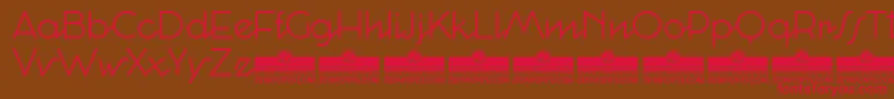 CocosignumCorsivoItalicoLightTrial Font – Red Fonts on Brown Background
