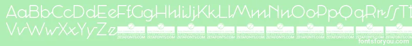 CocosignumCorsivoItalicoLightTrial Font – White Fonts on Green Background