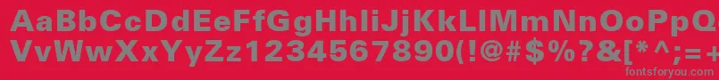 NovaBlackSsiExtraBold Font – Gray Fonts on Red Background