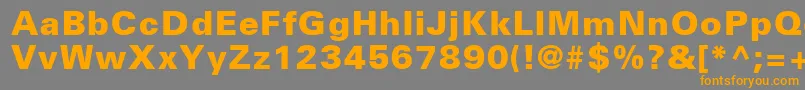 NovaBlackSsiExtraBold-Schriftart – Orangefarbene Schriften auf grauem Hintergrund