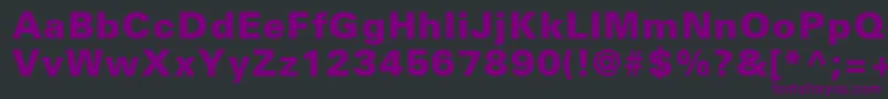 NovaBlackSsiExtraBold Font – Purple Fonts on Black Background