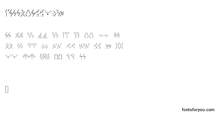Czcionka FallkharRunes – alfabet, cyfry, specjalne znaki