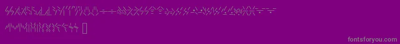 Шрифт FallkharRunes – серые шрифты на фиолетовом фоне