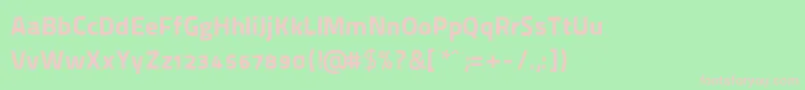 ThaitilliumImproved9992 Font – Pink Fonts on Green Background