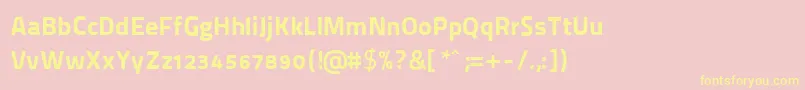 ThaitilliumImproved9992 Font – Yellow Fonts on Pink Background