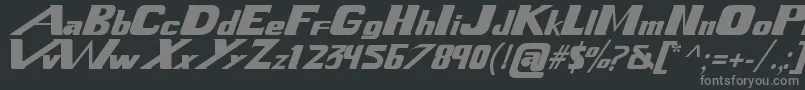 Police XenogearsFont – polices grises sur fond noir