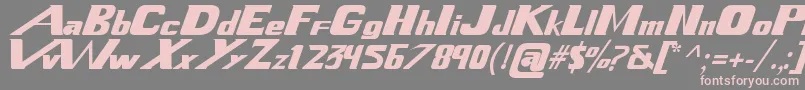 XenogearsFont Font – Pink Fonts on Gray Background