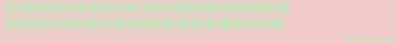 Code3x Font – Green Fonts on Pink Background