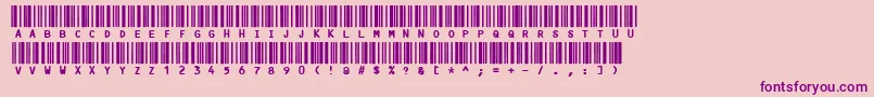 Code3x Font – Purple Fonts on Pink Background