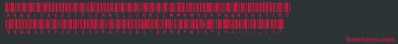 Шрифт Code3x – красные шрифты на чёрном фоне