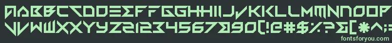 Шрифт VerminVibes3 – зелёные шрифты на чёрном фоне
