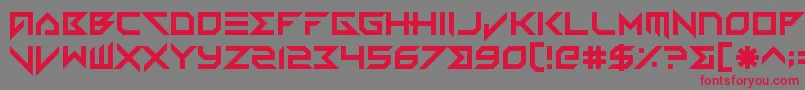 VerminVibes3 Font – Red Fonts on Gray Background