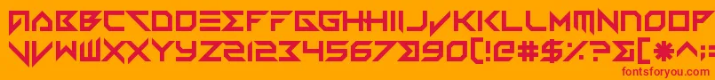 VerminVibes3 Font – Red Fonts on Orange Background