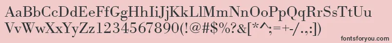 Urwbodonitligwid Font – Black Fonts on Pink Background