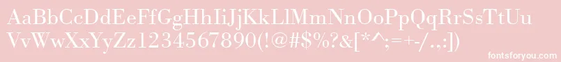 Urwbodonitligwid Font – White Fonts on Pink Background