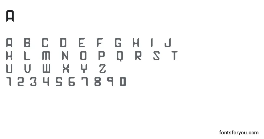 Шрифт Arxel – алфавит, цифры, специальные символы