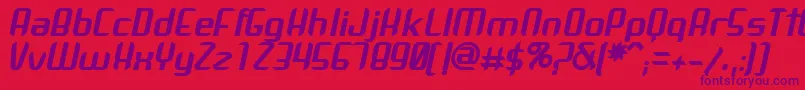 More about ArbekaBoldItalic Font ArbekaBoldItalic Font – Purple Fonts on Red Background