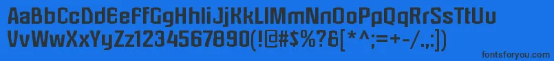 LaserjerksRegular Font – Black Fonts on Blue Background