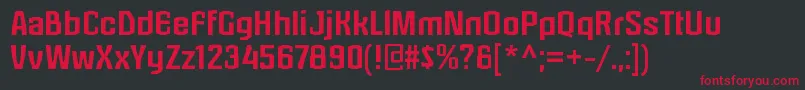 LaserjerksRegular Font – Red Fonts on Black Background