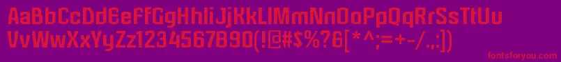 LaserjerksRegular Font – Red Fonts on Purple Background