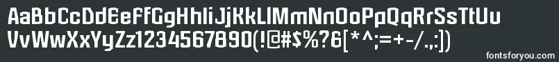 Шрифт LaserjerksRegular – белые шрифты на чёрном фоне