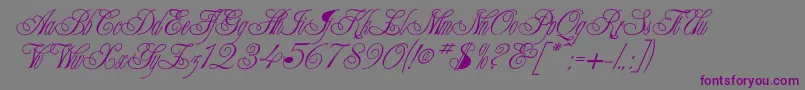 CampaignNormal-Schriftart – Violette Schriften auf grauem Hintergrund