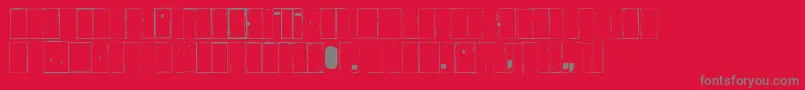 Ikhiooglawithout Font – Gray Fonts on Red Background