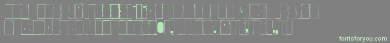 Ikhiooglawithout-fontti – vihreät fontit harmaalla taustalla