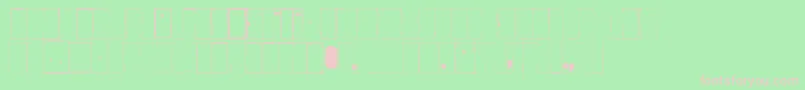 Ikhiooglawithout Font – Pink Fonts on Green Background