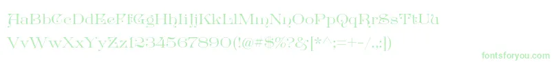 GreatvictorianStandard-Schriftart – Grüne Schriften