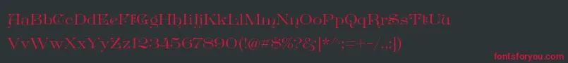 GreatvictorianStandard Font – Red Fonts on Black Background