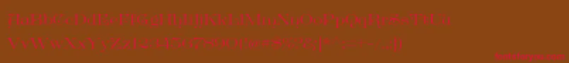 GreatvictorianStandard Font – Red Fonts on Brown Background