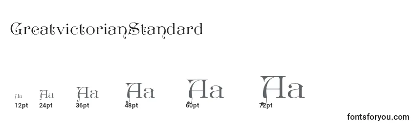 Размеры шрифта GreatvictorianStandard