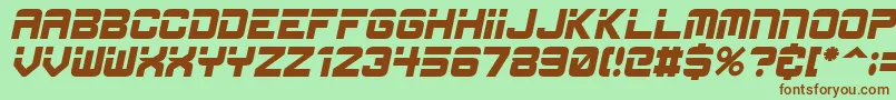 EspItalic Font – Brown Fonts on Green Background