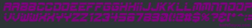EspItalic Font – Purple Fonts on Black Background