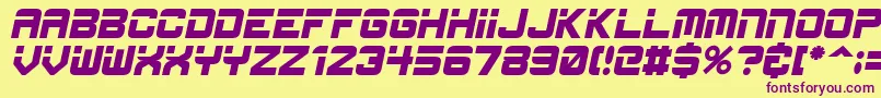 EspItalic Font – Purple Fonts on Yellow Background
