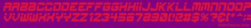 EspItalic Font – Red Fonts on Purple Background