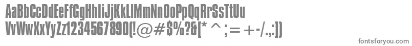 Шрифт CompactaBt – серые шрифты