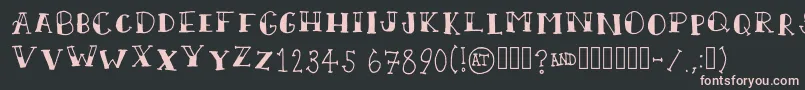 ScallywagRegular Font – Pink Fonts on Black Background