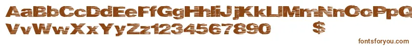 Heatwave Font – Brown Fonts on White Background