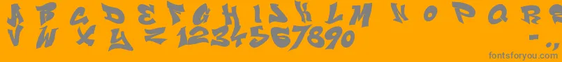 More about Smasher312Black Font Smasher312Black Font – Gray Fonts on Orange Background