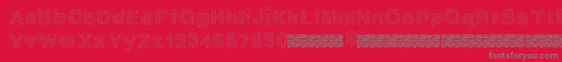 More about Megabits Font Megabits Font – Gray Fonts on Red Background