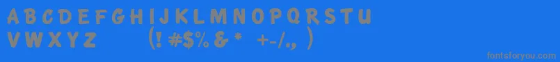 More about KtfRoadbrush Font KtfRoadbrush Font – Gray Fonts on Blue Background