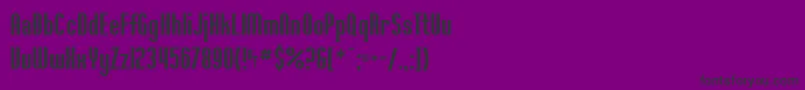 WillametteSf Font – Black Fonts on Purple Background