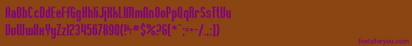 Шрифт WillametteSf – фиолетовые шрифты на коричневом фоне