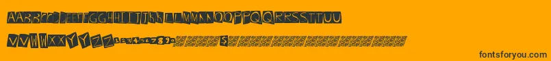 Frenchdance Font – Black Fonts on Orange Background