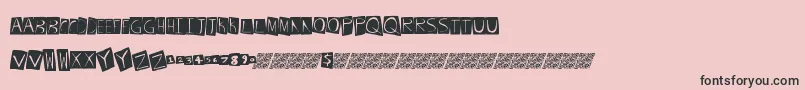 Frenchdance Font – Black Fonts on Pink Background